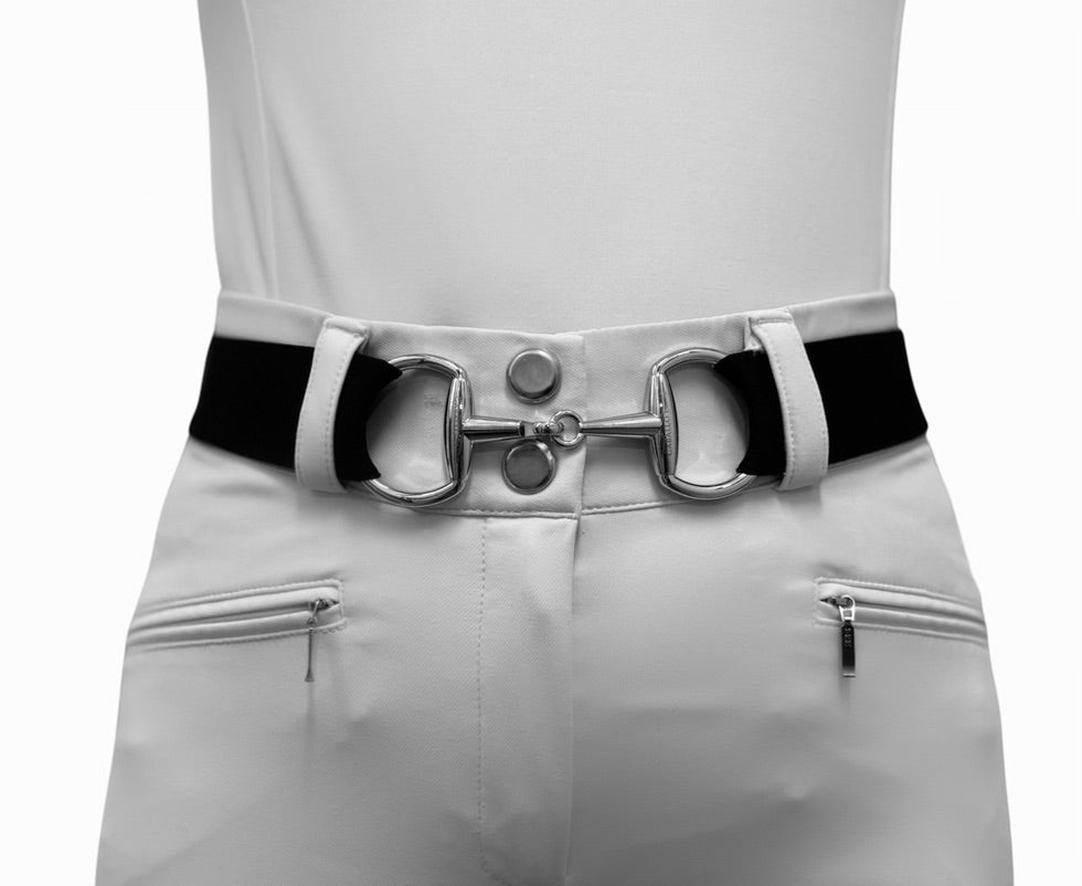 Black Snaffle Buckle Belt