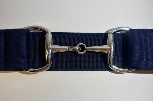 Navy Snaffle Buckle Belt