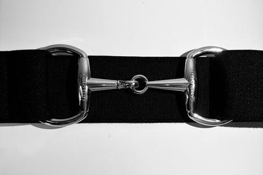 Black Snaffle Buckle Belt