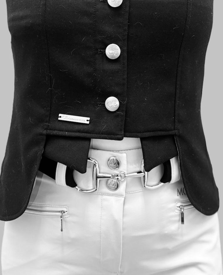 Black Snaffle Buckle Belt