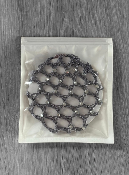 Silver Hair Bun Net