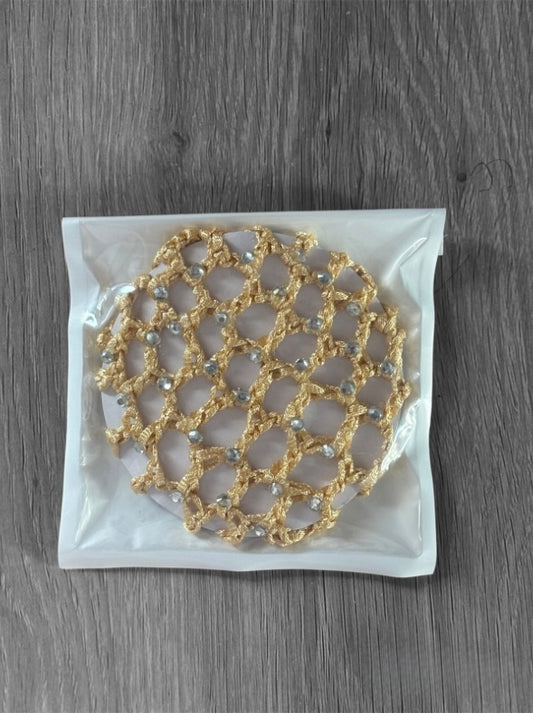 Champagne Hair Bun Net